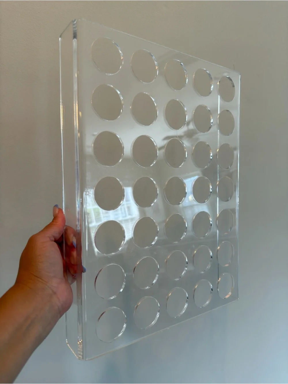 New Clear Acrylic Multi-Slot Organizer Tray - Clear